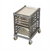 Thumbnail image #2 for Cambro Ultimate Undercounter Mobile Sheet Pan Rack, 8 Full-Size or 16 Half-Size Capacity, 3-Inch Rail Spacing
