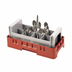 Thumbnail image #2 for Cambro Camrack Half-Size 8-Compartment Flatware Washing Basket with Handles