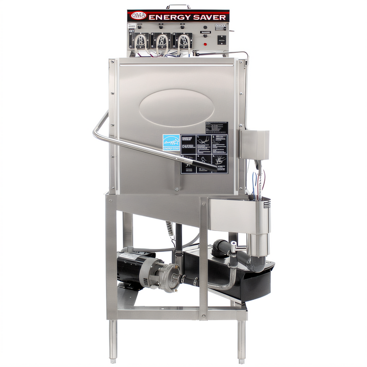 Product image #2 for Energy Mizer Corner Door-Type Dishwasher, Low-Temp Chemical Sanitizing, 40 Racks Per Hour