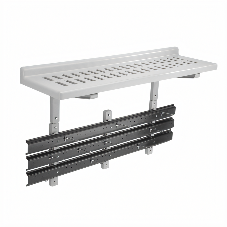 Product image #2 for Cambro Camshelving 48-Inch Wall-Mounted Shelf Extender Utensil Hanger Kit