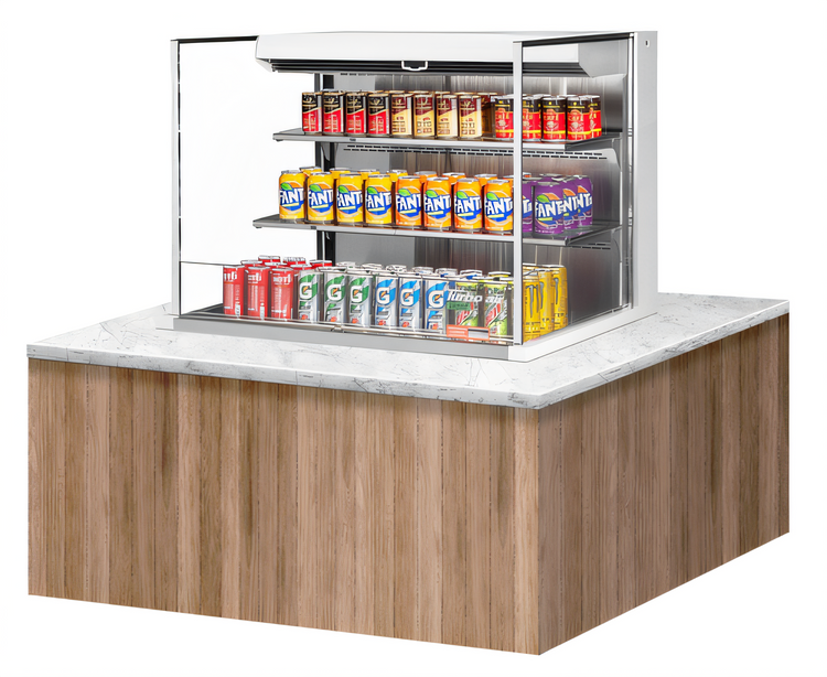Product image #2 for Turbo Air 36-Inch Drop-In Horizontal Open Display Case, Low Profile, 11.1 Cu. Ft.