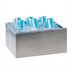 Thumbnail image #2 for Cal-Mil Rectangular Stainless Steel Cart Ice Housing with Clear Polycarbonate Pan