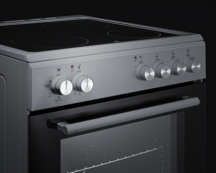 Product image #2 for Summit Appliance 20-Inch Slide-In Look Smooth-Top Electric Convection Range