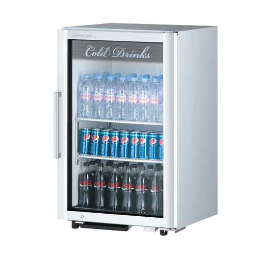 Product image #2 for Turbo Air Super Deluxe Countertop Single-Section Glass Door Refrigerated Merchandiser, 6.2 Cu. Ft., R-600a