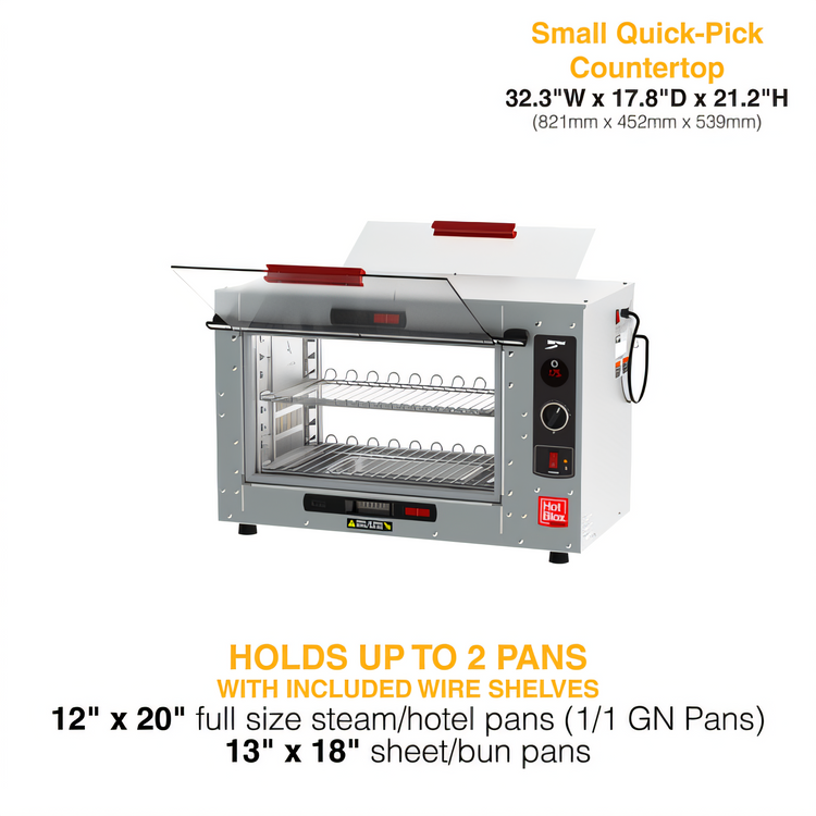 Product image #2 for Metro HotBlox Xpress S4 Pass-Thru Quick-Pick Heated Holding Cabinet