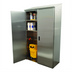 Thumbnail image #2 for Double Width Stainless Steel Mop Sink Cabinet with Right-Side Sink, 84-Inch High