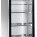 Thumbnail image #2 for Eurodib USA WD7121 Single-Section Commercial Wine Showcase, Stainless Steel, Hinged Glass Door, 179 Champagne/252 Standard Bottle Capacity