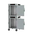 Thumbnail image #2 for Metro HotBlox™ HBCW16-DS-M Dual-Cavity Mobile Heated Holding Cabinet, 16 Full-Size Pan Capacity, Digital Touchscreen, Solid Door