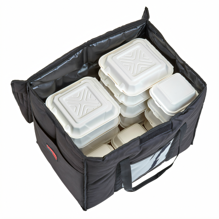Product image #2 for Cambro GoBag Large Folding Delivery Bag for Full-Size Food Pans, 21 x 14 x 17 Inch, Black