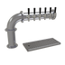 Thumbnail image #2 for Glastender PC-6-SS Countertop Pipe Cantilever Draft Dispensing Tower, 6 Faucets, Air-Cooled, Stainless Steel