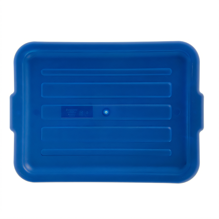 Product image #2 for Comfort Curve Universal Bus Tub Lid for 15 x 20 Tote Boxes, Blue Polypropylene