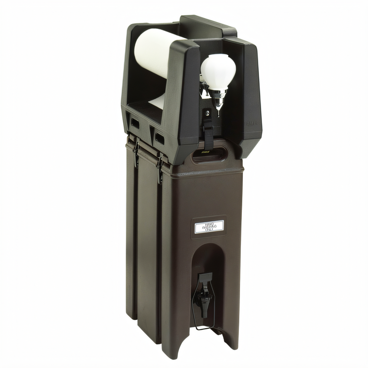 Product image #2 for Cambro Portable Plastic Handwash Accessory with Paper Towel Roll Holder and Soap Dispenser