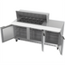 Thumbnail image #2 for Beverage-Air Three-Section Mega Top Refrigerated Prep Table, 72 Inch, 3 Door