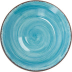 Thumbnail image #2 for CFS Brands Mingle™ 5400315 Melamine Soup Bowl, 18-1/2 oz, 9 in, Aqua, Swirl Design Case of 6
