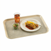 Thumbnail image #2 for Cambro Versa Camtray Rectangular Non-Skid Fiberglass Cafeteria Tray, 15 x 20 Inch, Ivory With Sahara