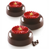 Thumbnail image #2 for Silikomart Plisse 6-Cavity Chocolate & Candy Mold, 2.95-Inch Diameter, White