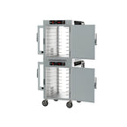 Thumbnail image #2 for Metro HotBlox™ HBCW16-ASPC-M 16-Pan Dual-Cavity Pass-Thru Mobile Insulated Holding Cabinet, Analog Control, Solid Front/Clear Rear Doors