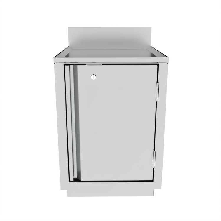 Product image #2 for BK Resources Call Series 18 x 21 Inch Flat Top Underbar Cabinet with Pedestal Base and Hinged Locking Door