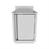 Thumbnail image #2 for BK Resources Call Series 18 x 21 Inch Flat Top Underbar Cabinet with Pedestal Base and Hinged Locking Door