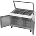 Thumbnail image #2 for Beverage-Air Two-Section Mega Top Sandwich Prep Table with See-Thru Lids, 48-Inch, 2-Door, 18-Pan, Self-Contained Refrigerated Counter