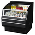 Thumbnail image #2 for Turbo Air Slim Profile Horizontal Open Display Merchandiser with Solid Side Panels, 39-1/8 Inch W, 6.7 Cu. Ft., Black