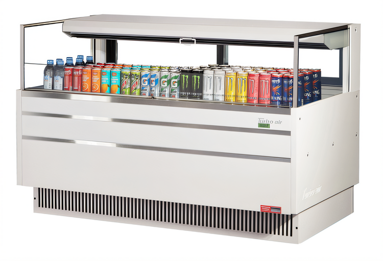 Product image #2 for Turbo Air Low-Profile Horizontal Open Display Merchandiser, 8 Cu. Ft., Self-Contained Refrigeration