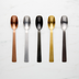Thumbnail image #2 for Vintage Hammered Black Stainless Steel 9-3/8 Inch 1/2 Oz Salad Spoon