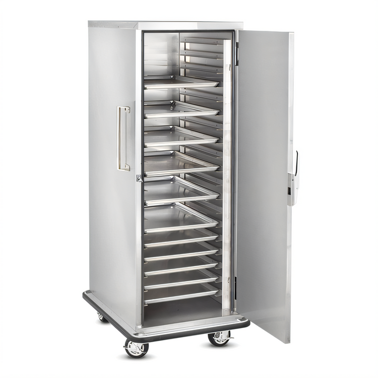 Product image #2 for Full-Height Enclosed Pan Transport Cabinet, Non-Heated, Non-Insulated, 19 Slides, Stainless Steel