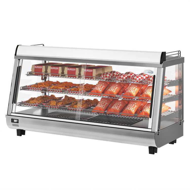 Product image #2 for KoolMore 48-Inch Self-Service Countertop Hot Food Display Warmer, 6.5 Cu. Ft., Stainless Steel
