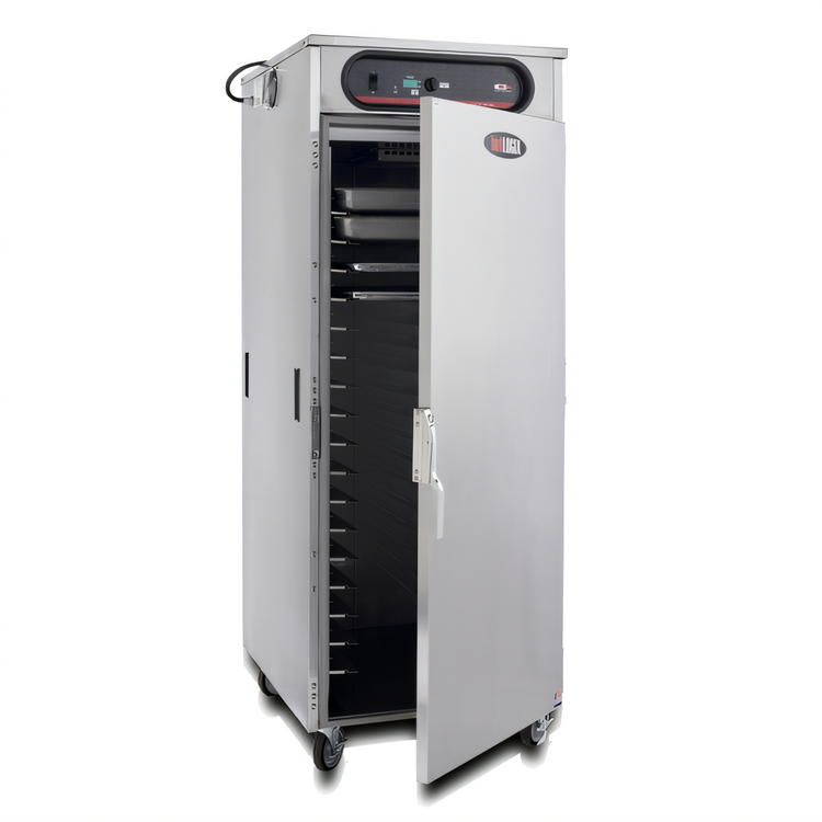 Product image #2 for hotLOGIX HL8-18 Full-Height 1 Compartment Heated Holding Cabinet, Insulated Stainless Steel, Digital Controls, Solid Door