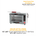 Thumbnail image #2 for Metro HotBlox Xpress S4 Countertop Reach-In Hot Food Holding Cabinet with Clear Flip Door and Simple Controls