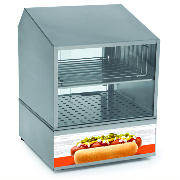 Product image #2 for Roll-A-Grill Countertop Over-and-Under Hot Dog Steamer and Bun Warmer, 220V, 150 Hot Dog Capacity