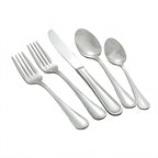 Thumbnail image #2 for Winco Deluxe Pearl 0036-04 Extra Heavy Weight 5-7/8-Inch Bouillon Spoon, 18/8 Stainless Steel, Mirror Finish Case of 25