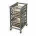 Thumbnail image #2 for Cambro Camshelving Ultimate Half-Size Mobile Sheet Pan Rack, 12 Full-Size / 24 Half-Size Camtray Capacity, 3-Inch Rail Spacing, Metal Casters, Brushed Graphite