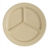 Thumbnail image #2 for Dallas Ware® 9-Inch Tan 3-Compartment Melamine Plate