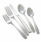 Thumbnail image #2 for Winco Manhattan 0008-03 Pattern Heavy Weight 18/0 Stainless Steel Dinner Spoon, 6-3/4 Inch, Satin Finish Case of 50