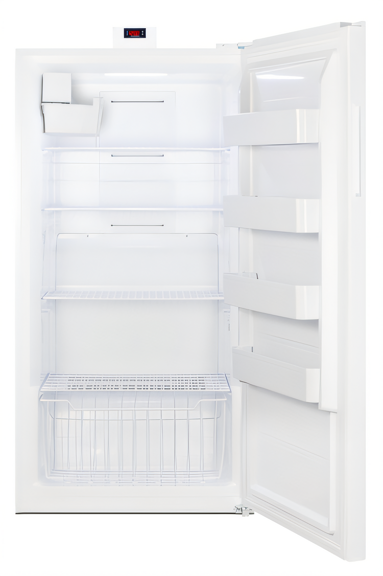 Product image #2 for Commercial Upright Frost-Free Reach-In Freezer with Factory-Installed Icemaker, 17 Cu. Ft., White