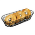 Thumbnail image #2 for Winco Long Oval Wire Bread/Fruit Basket, 15 x 6-1/4 x 3 Inch, Black