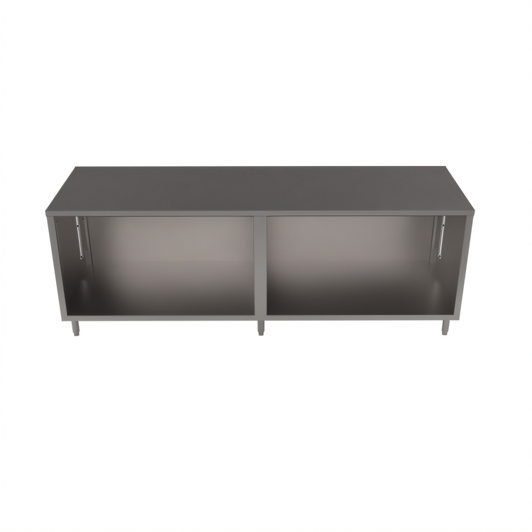 Product image #2 for BK Resources 84 Inch x 30 Inch Stainless Steel Chef Table with Adjustable Legs