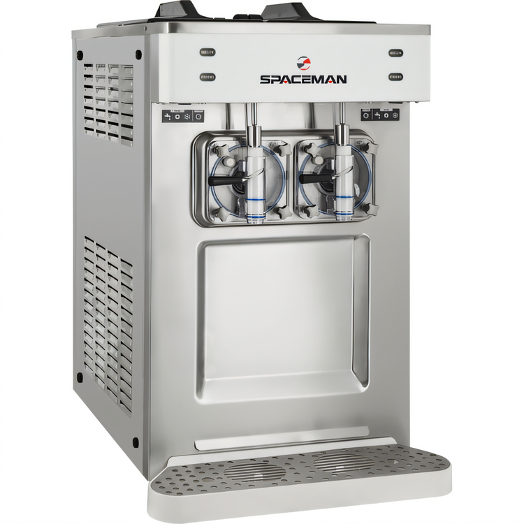 Product image #2 for Spaceman USA 6695-CL High-Output Two-Flavor Countertop Gravity Feed Frozen Beverage Machine