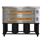 Thumbnail image #2 for Marra Forni ELST73-44/2 Two-Deck Electric Stackable Deck Oven, 73 x 44-Inch Refractory Stone Hearths, Programmable Touchscreen