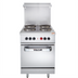 Thumbnail image #2 for Vulcan 24-Inch Electric Restaurant Range with 4 French Hotplates and Standard Oven, 208V
