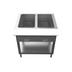 Thumbnail image #2 for BK Resources 2-Pan Electric Open Well Steam Table with Open Shelf Base and Cutting Board, 120V