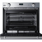 Thumbnail image #2 for Summit Commercial Summit Appliance SGWOGD27 27-Inch Built-In Gas Convection Wall Oven, 3.0 cu. ft., Stainless Steel, LP Convertible
