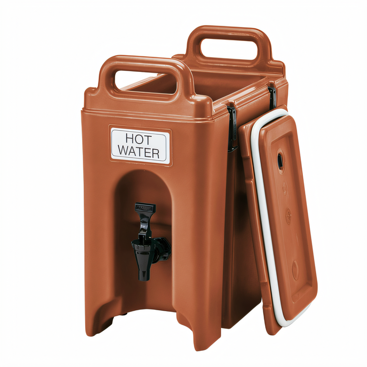 Product image #2 for Cambro Camtainer 2.5 Gallon Insulated Beverage Carrier, Brick Red