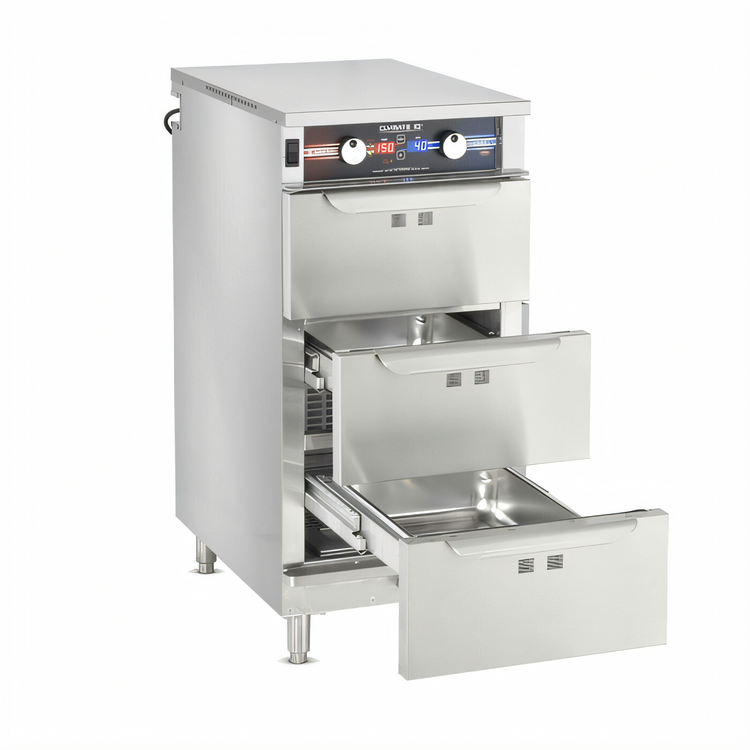 Product image #2 for Clymate IQ 3-Drawer Heated Holding & Humidified Drawer Cabinet