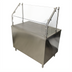 Thumbnail image #2 for 45° Angled Cafeteria Style Single-Sided Sneeze Guard, 59-1/2 Inch Wide