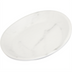Thumbnail image #2 for Ridge 10-Inch Oblong Coupe Melamine Plate, 15 oz., White Marble
