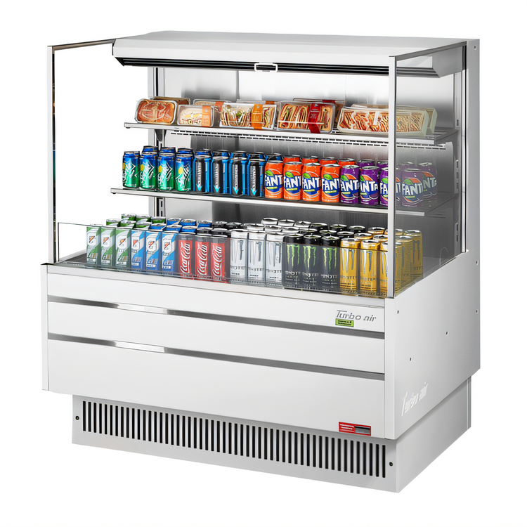 Product image #2 for Turbo Air 48-Inch Low-Profile Horizontal Open Display Merchandiser Cooler, 15.2 Cu. Ft.