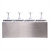 Thumbnail image #2 for Carlisle 4-Pump Countertop Topping Rail Condiment Dispenser with Removable 2.5 Qt Jars